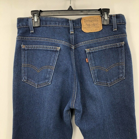 Vintage Levi Strauss 517 Blue Jeans Size 34 x 32 USA Made Bootcut Dark Wash - Picture 4 of 12